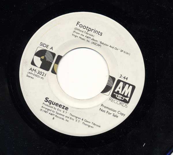 Squeeze (2) : Footprints (7", Promo)