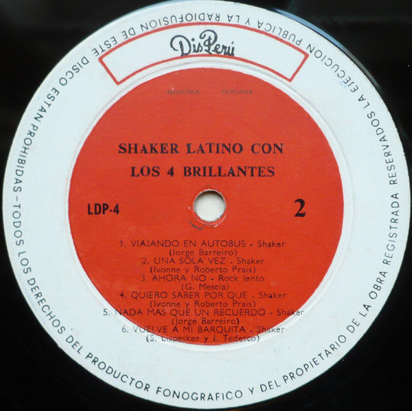 Los Cuatro Brillantes : Shaker Latino (LP, Album, Mono)