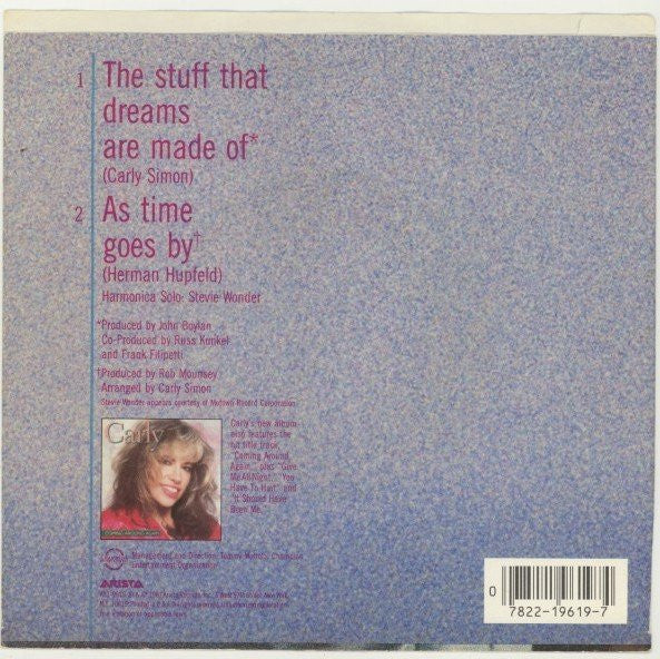 Carly Simon : The Stuff That Dreams Are Made Of (7", Promo)