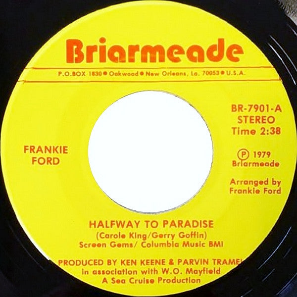 Frankie Ford : Halfway To Paradise / I'm Proud Of What I Am (7")