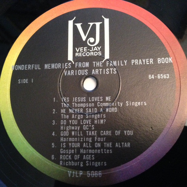 Various : Wonderful Memories From The Family Prayer Book (LP, Comp, Mono)