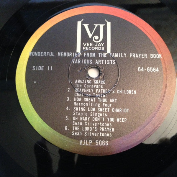 Various : Wonderful Memories From The Family Prayer Book (LP, Comp, Mono)