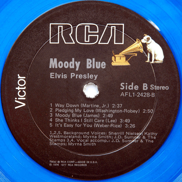 Elvis Presley : Moody Blue (LP, Album, Wad)