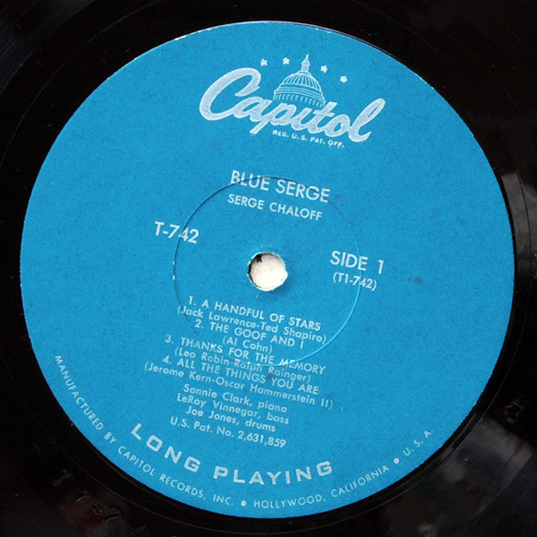 Serge Chaloff : Blue Serge (LP, Album, Mono)