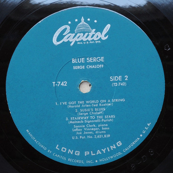 Serge Chaloff : Blue Serge (LP, Album, Mono)