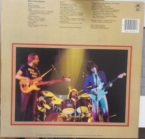 Beck, Bogert & Appice : Beck, Bogert & Appice (LP, Album, RE, Car)