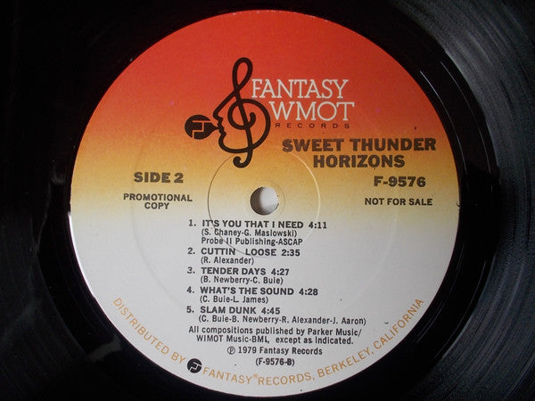 Sweet Thunder : Horizons (LP, Album, Promo)