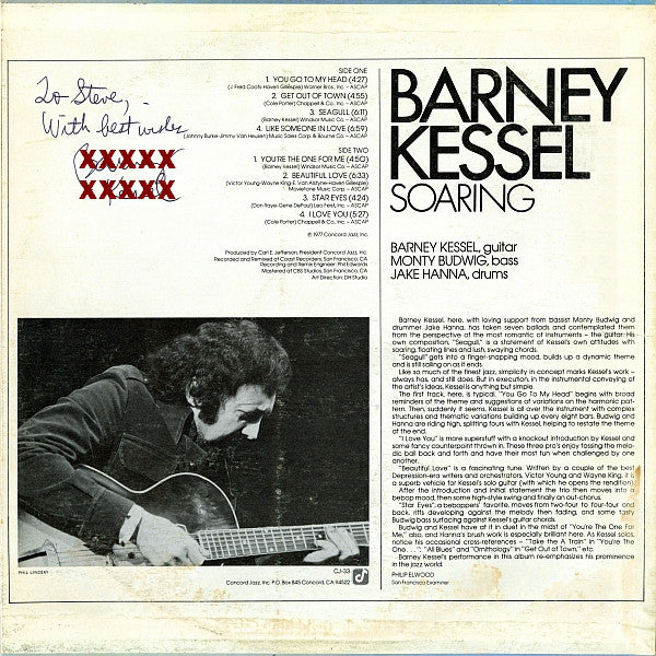 Barney Kessel : Soaring (LP, Album)