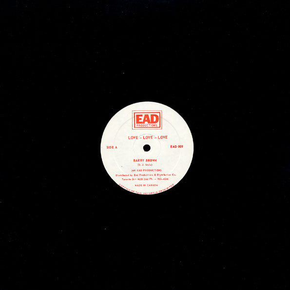 Barry Brown / Eek-A-Mouse : Love Love Love / Under The Golden Moonlight (12")