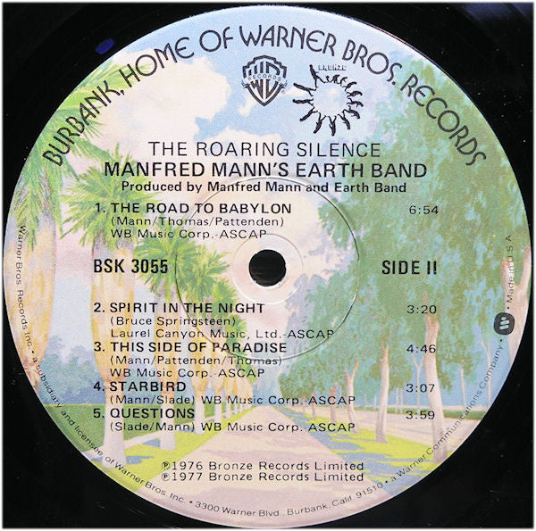 Manfred Mann's Earth Band : The Roaring Silence (LP, Album, RE, Win)