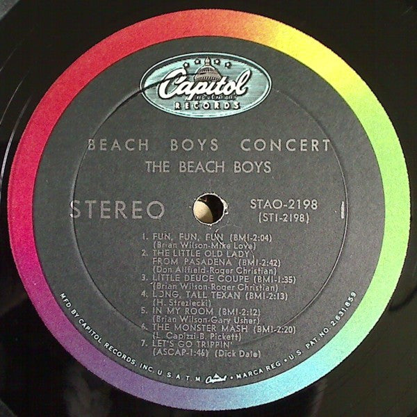 The Beach Boys : Concert (LP, Album, Gat)