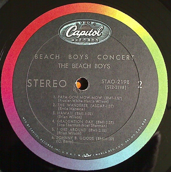 The Beach Boys : Concert (LP, Album, Gat)