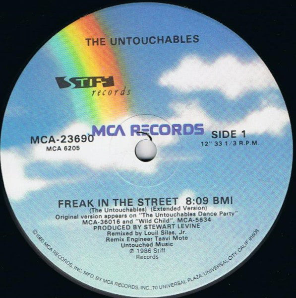 The Untouchables (7) : Freak In The Street (12", Glo)