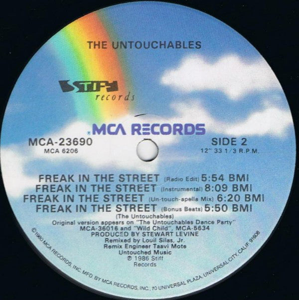 The Untouchables (7) : Freak In The Street (12", Glo)