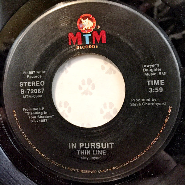 In Pursuit (2) : Thin Line (7", Single, Spe)