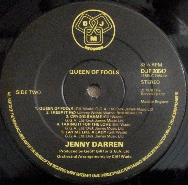 Jenny Darren : Queen Of Fools (LP, Album)