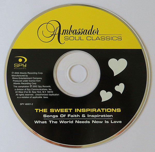 The Sweet Inspirations : Songs Of Faith & Inspiration / What The World Needs Now Is Love (CD, Comp, RM)