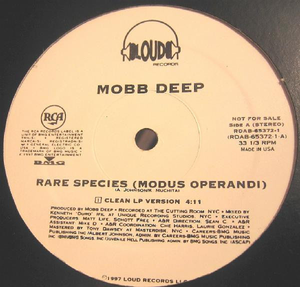 Mobb Deep : Rare Species (Modus Operandi) (12", Promo)