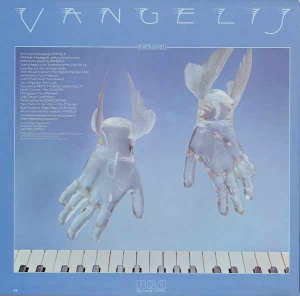 Vangelis : Heaven And Hell (LP, Album, RE)