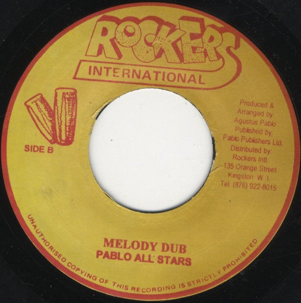 Augustus Pablo : Unfinished Melody (7", Single, RE)