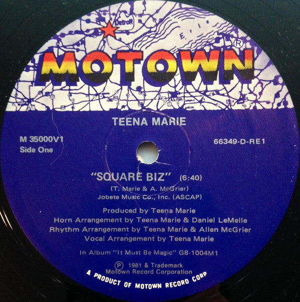 Teena Marie : Square Biz (12")