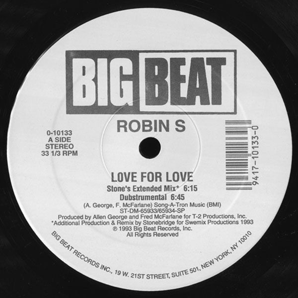 Robin S* : Love For Love (12")