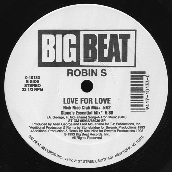 Robin S* : Love For Love (12")