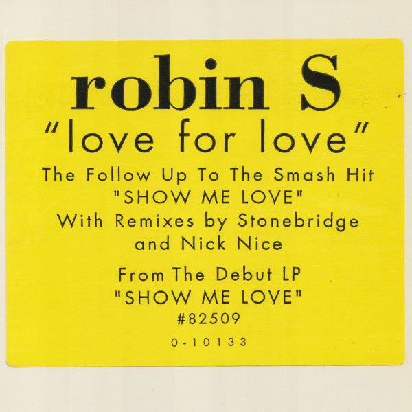 Robin S* : Love For Love (12")