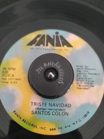 Santos Colón : Triste Navidad (7")