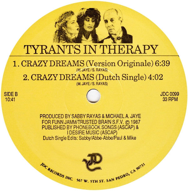 Tyrants In Therapy : Crazy Dreams (12")