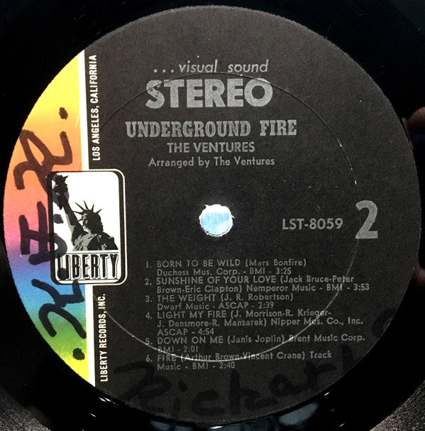 The Ventures : Underground Fire (LP, Album)