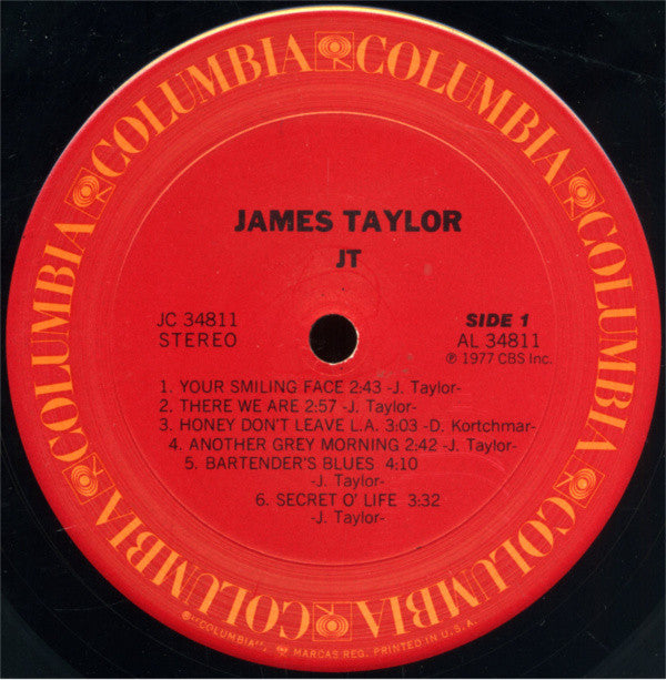 James Taylor (2) : JT (LP, Album, Gat)