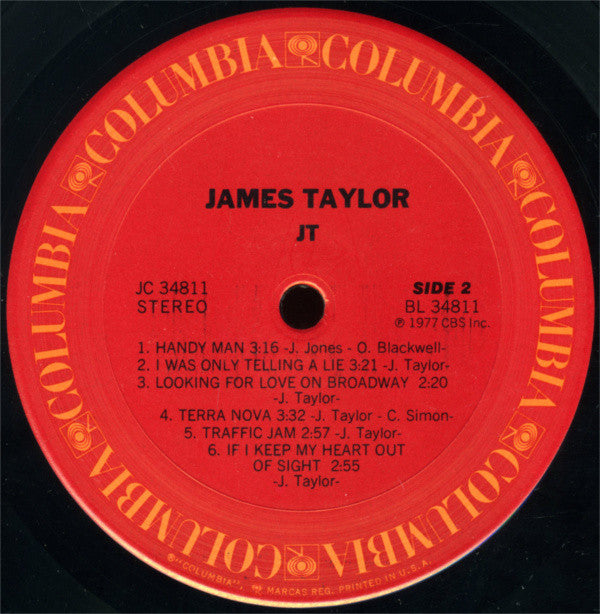 James Taylor (2) : JT (LP, Album, Gat)