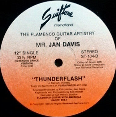 Jan Davis : Thunderflash (12", Single)