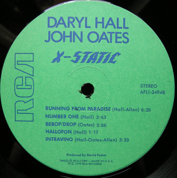 Daryl Hall & John Oates : X-Static (LP, Album, Ind)