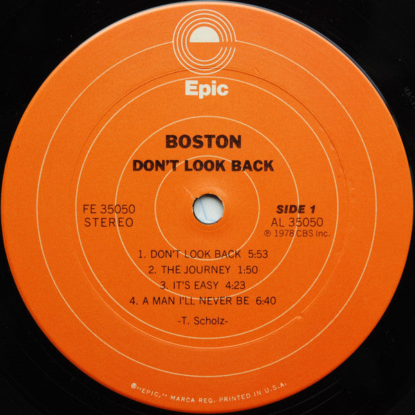 Boston : Don't Look Back (LP, Album, San)