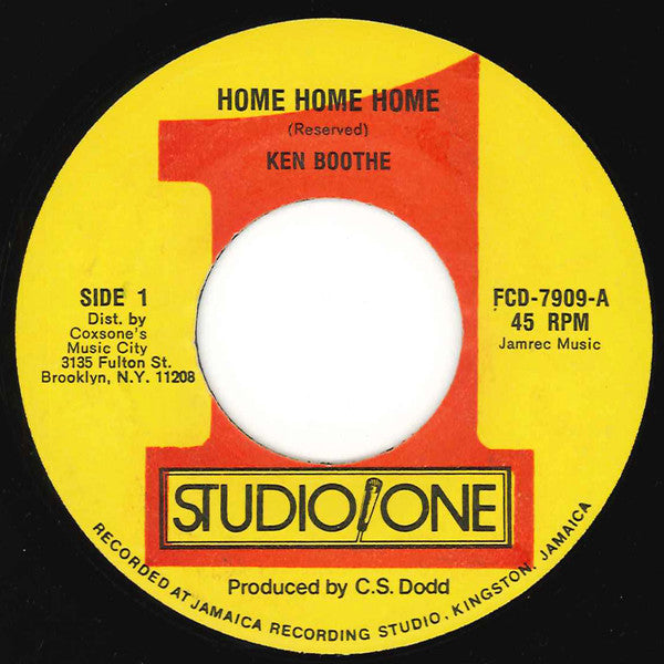 Ken Boothe, The Soul Brothers : Home Home Home / Windel (7", Single)