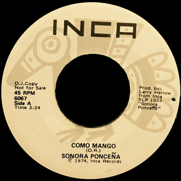 La Sonora Ponceña : Como Mango (7", Single, Promo)