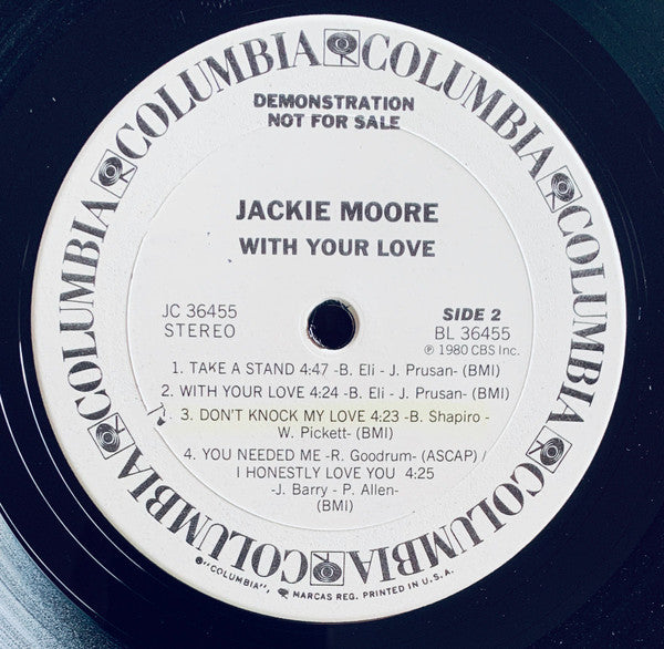 Jackie Moore : With Your Love (LP, Album, Promo)