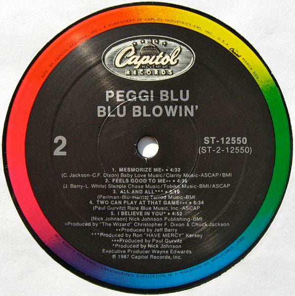 Peggi Blu : Blu Blowin' (LP, Album)