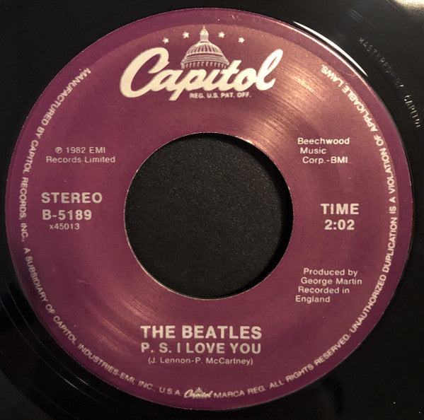 The Beatles : Love Me Do (7", Single, RE)