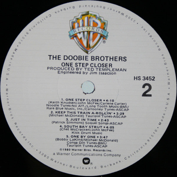 The Doobie Brothers : One Step Closer (LP, Album, Mon)