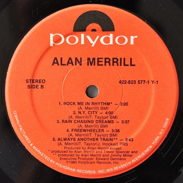 Alan Merrill : Alan Merrill (LP, Album)