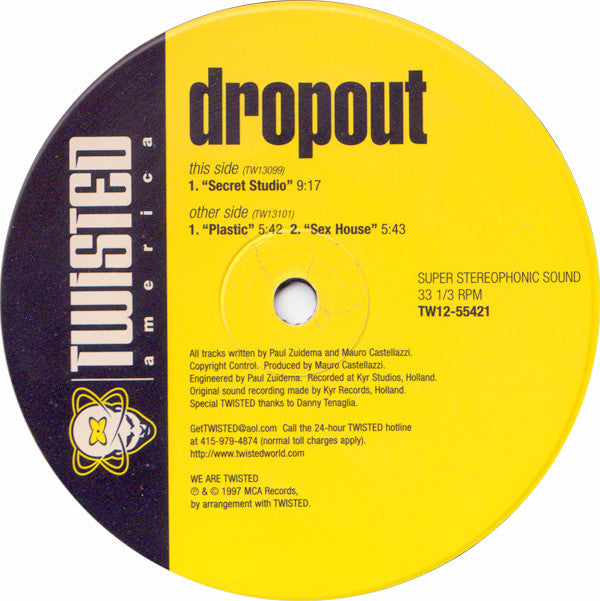 Drop Out : The Secret Is Out! (12")