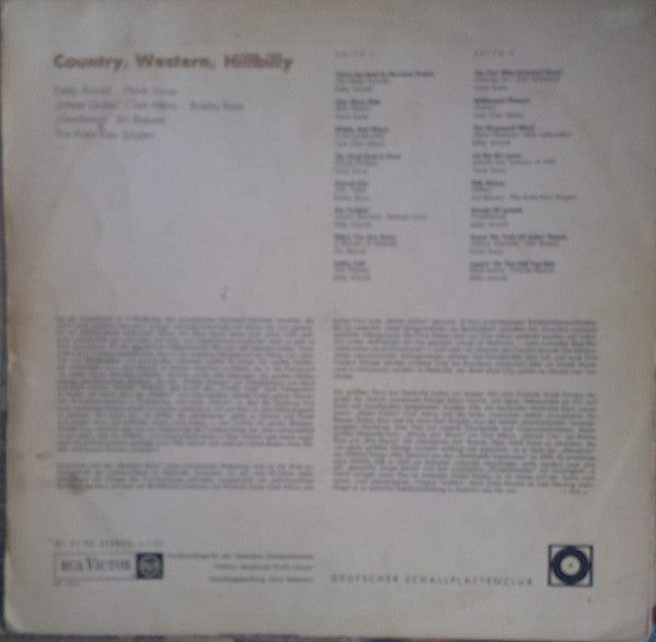 Various : Country, Western, Hillbilly (LP, Comp, Club)