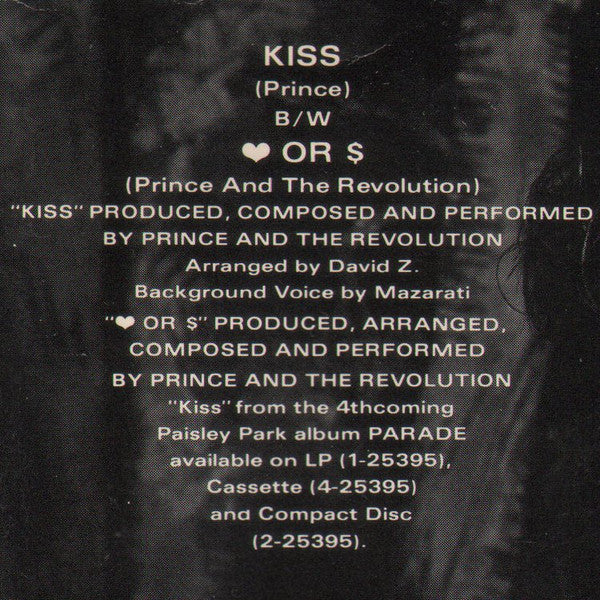 Prince And The Revolution : Kiss (7", Single, SRC)