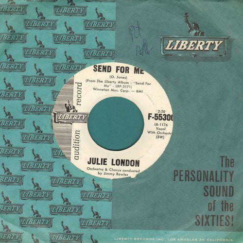 Julie London : Evenin' / Send For Me (7", Promo)