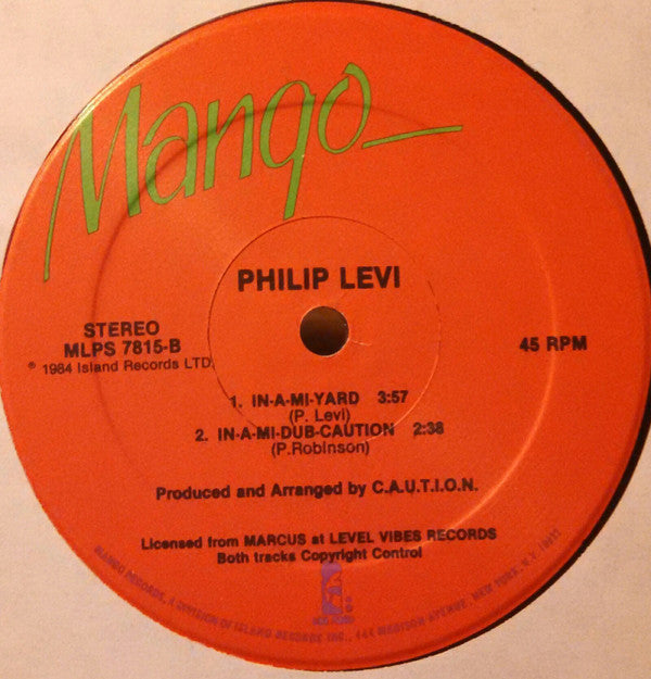 Philip Levi : Mi God-Mi King / In-A-Mi-Yard (12", RE)