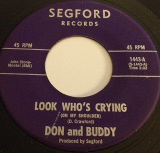 Don Crawford (3) : Look Who's Crying/Foolish Teardrops (7", Single)