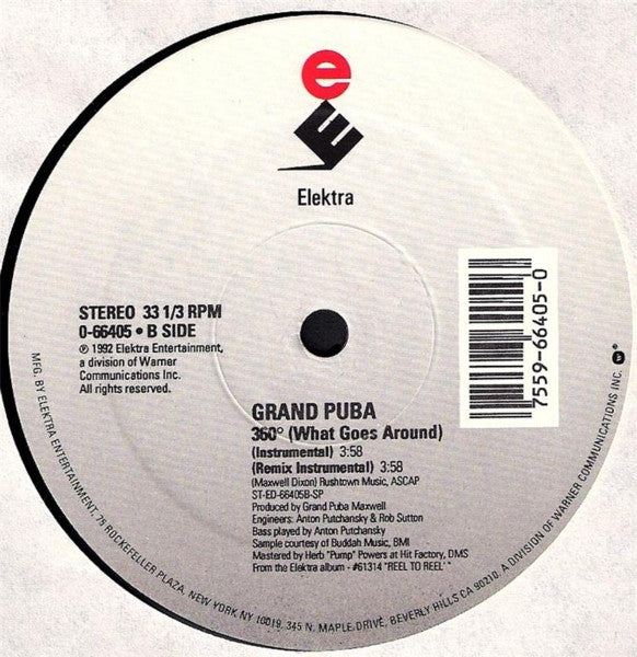 Grand Puba : 360° (What Goes Around) (12", Single)